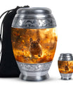 Golden Bulldog Memorial Tribute Urn - Pet Cremation Urns For Funeral