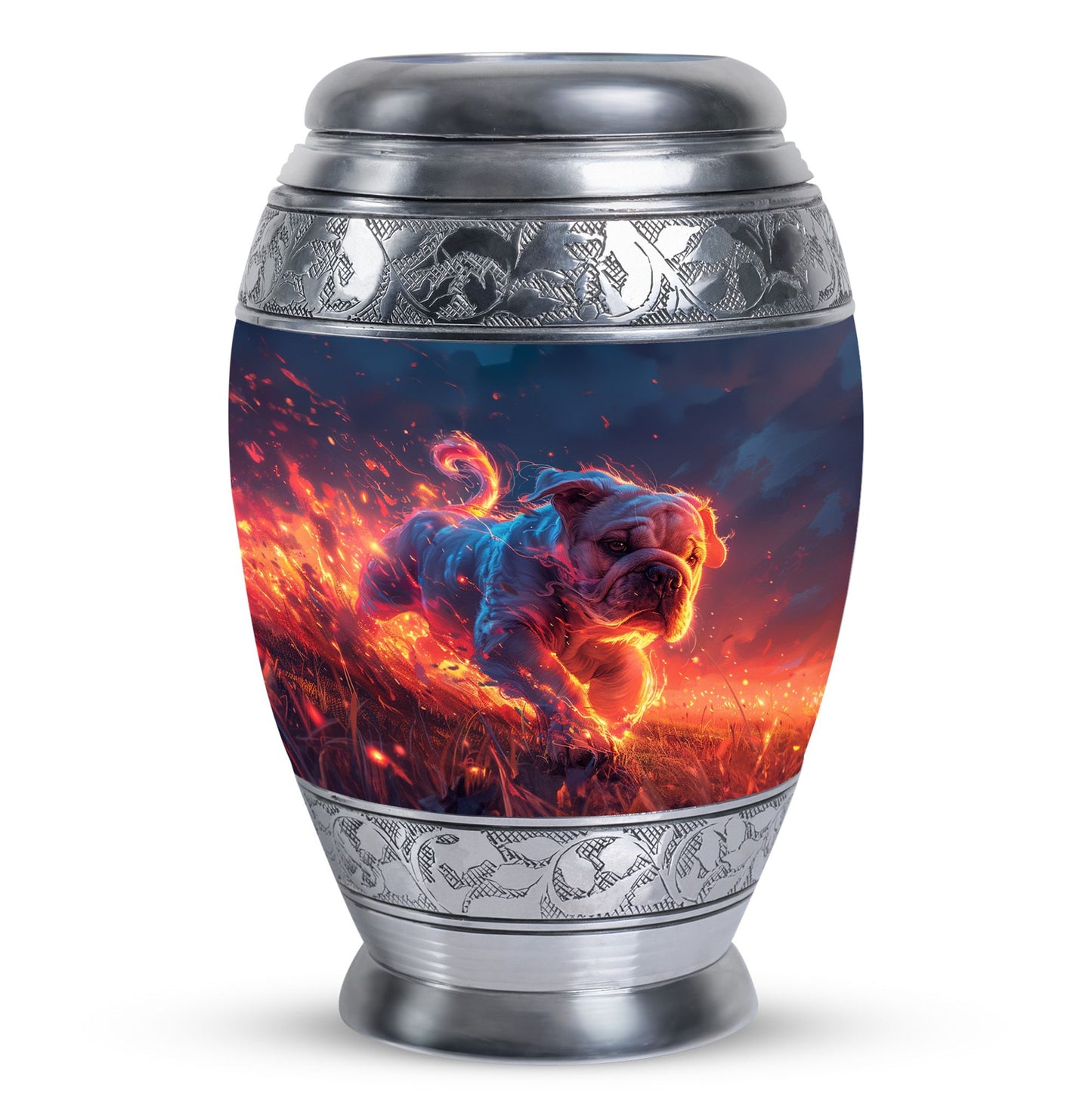 Bulldog Memorial Ashes Urn - Adorable Cremation Urn For Pets