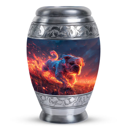 Bulldog Memorial Ashes Urn - Adorable Cremation Urn For Pets
