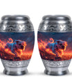 Fiery Bulldog Memorial Ashes Urn - Large Cremation Urn For Pets