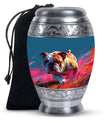 Vibrant Memorial Ashes Urn - Bulldog Funeral Cremation Urn For Pets