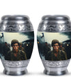 Soldier Urn Memorial For Adult Men & Women - Veteran Cremation Urn