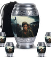 Soldier Urn Memorial For Adult Men & Women - Veteran Cremation Urn