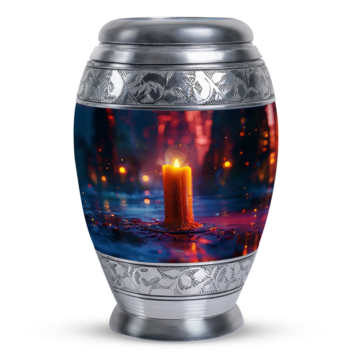 Personalized Candle Memorial Urn for Men - 10-inch, 200 cu in - Yatskia