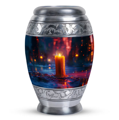 Personalized Candle Memorial Urn for Men - 10-inch, 200 cu in - Yatskia