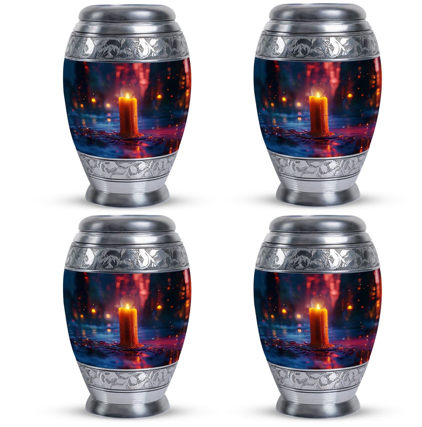 Personalized Candle Memorial Urn for Men - 10-inch, 200 cu in - Yatskia