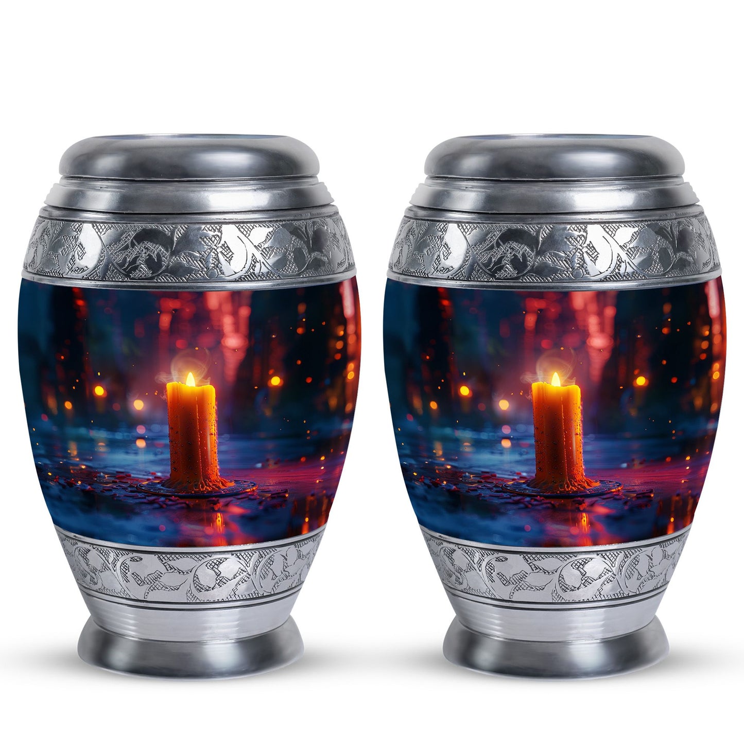 Personalized Candle Memorial Urn for Men - 10-inch, 200 cu in - Yatskia