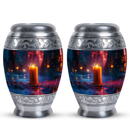 Personalized Candle Memorial Urn for Men - 10-inch, 200 cu in - Yatskia