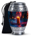 Candlelight Memorial Tribute Urn For Men - Majestic Ashes Memorial Urns