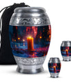Candlelight Memorial Tribute Urn For Men - Majestic Ashes Memorial Urns
