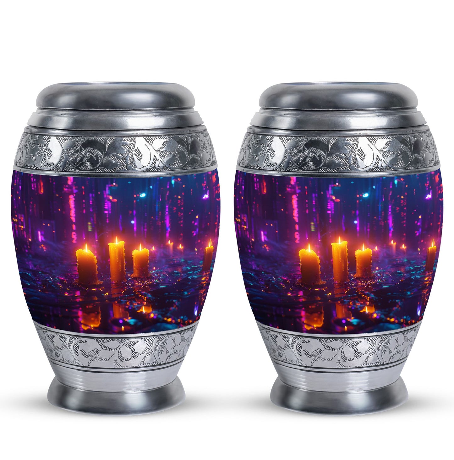 Personalized Candle Cremation Urn for Human Ashes - 10-inch, 200 cu in - Yatskia