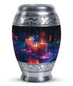 Neon Melting Candle Urn Tribute - Candle Funeral Cremation Urn For Ashes