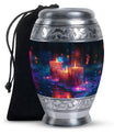 Neon Melting Candle Urn Tribute - Candle Funeral Cremation Urn For Ashes
