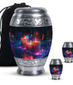Neon Melting Candle Urn Tribute - Candle Funeral Cremation Urn For Ashes