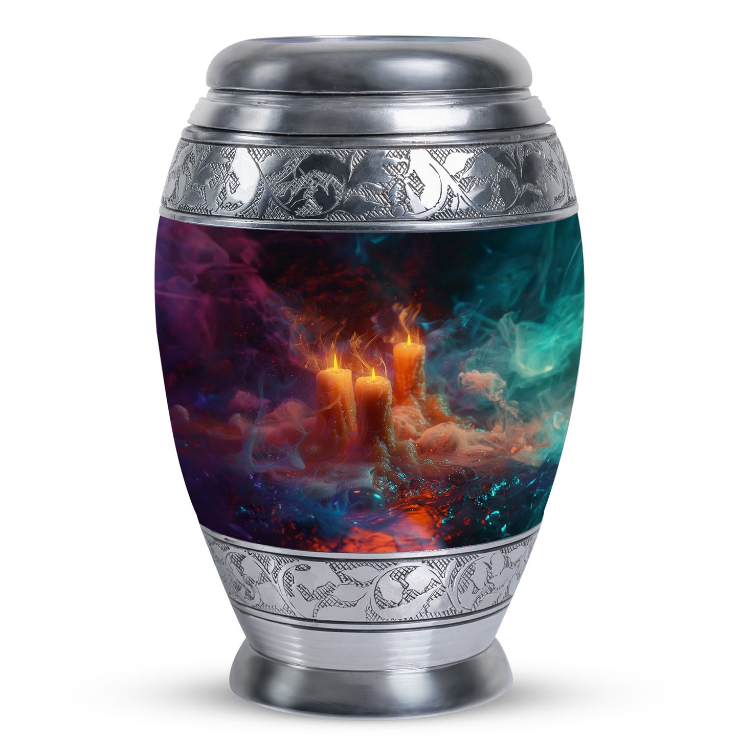 Personalized Candle Memorial Urn for Human Ashes - 10-inch, 200 cu in - Yatskia