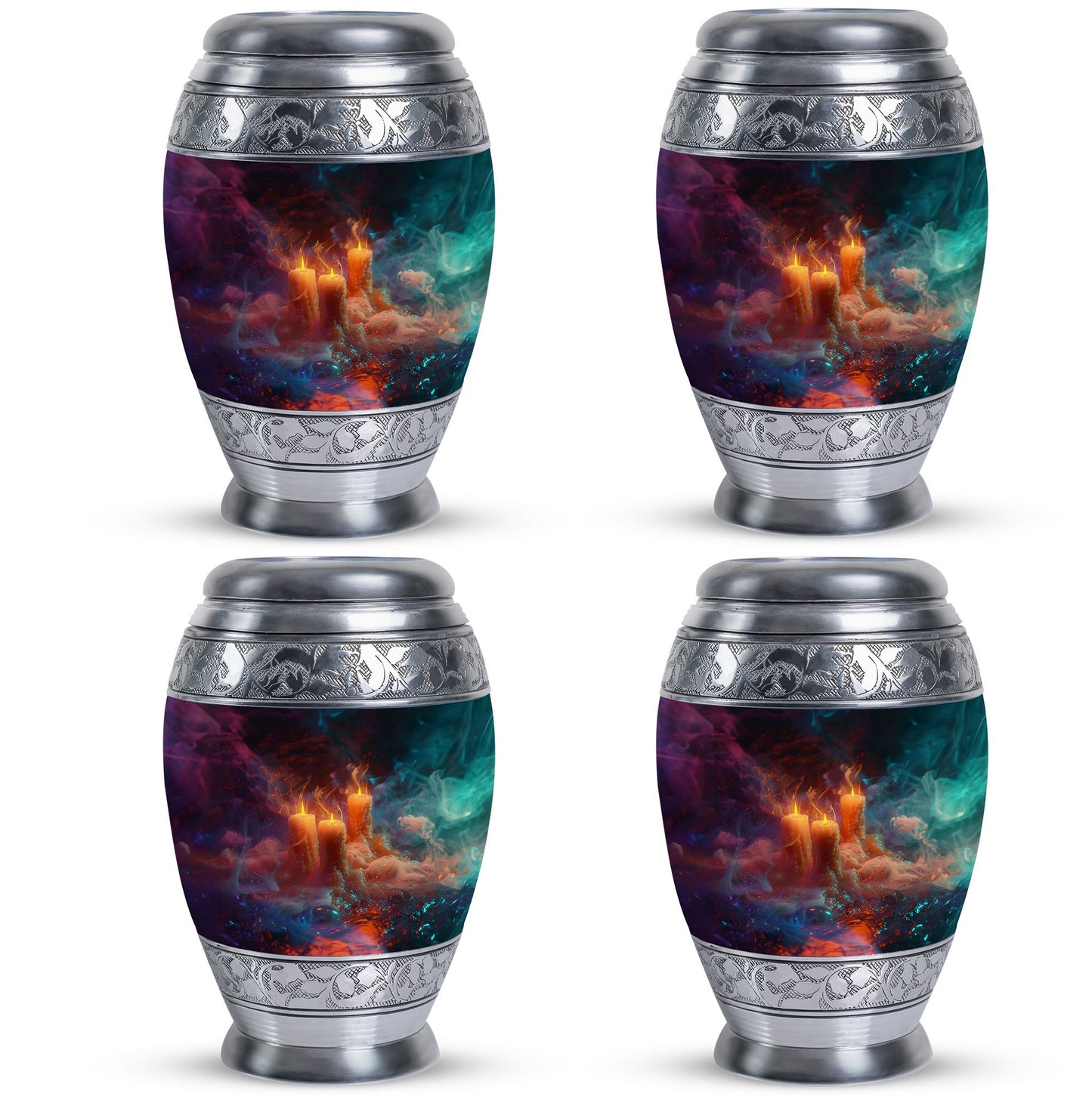Personalized Candle Memorial Urn for Human Ashes - 10-inch, 200 cu in - Yatskia