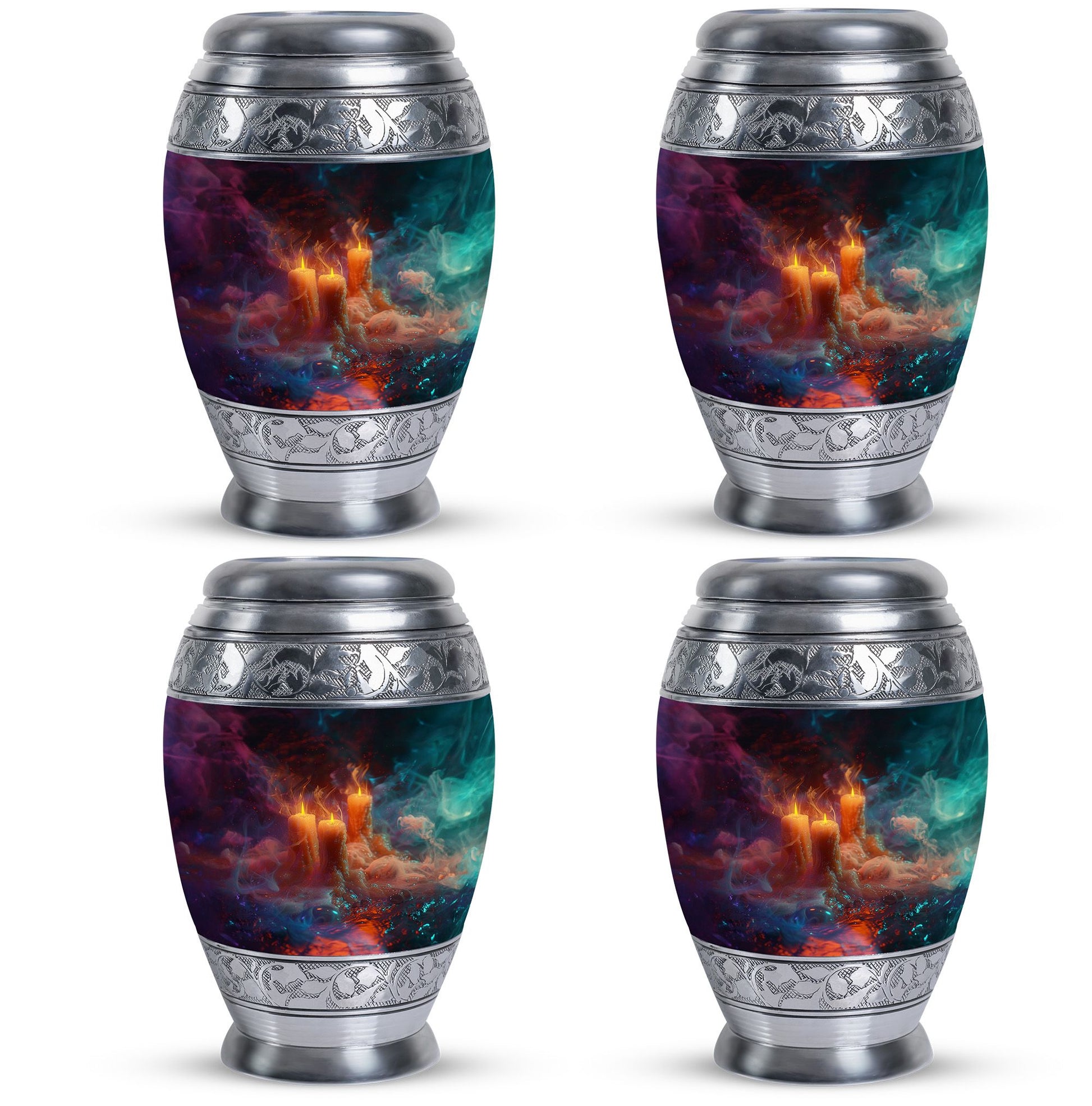 Mystic Vapor Candle Urn - Cosmic Candle Urn Large Memorial For Ashes
