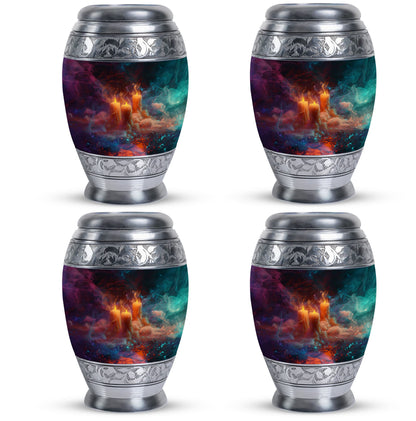 Personalized Candle Memorial Urn for Human Ashes - 10-inch, 200 cu in - Yatskia