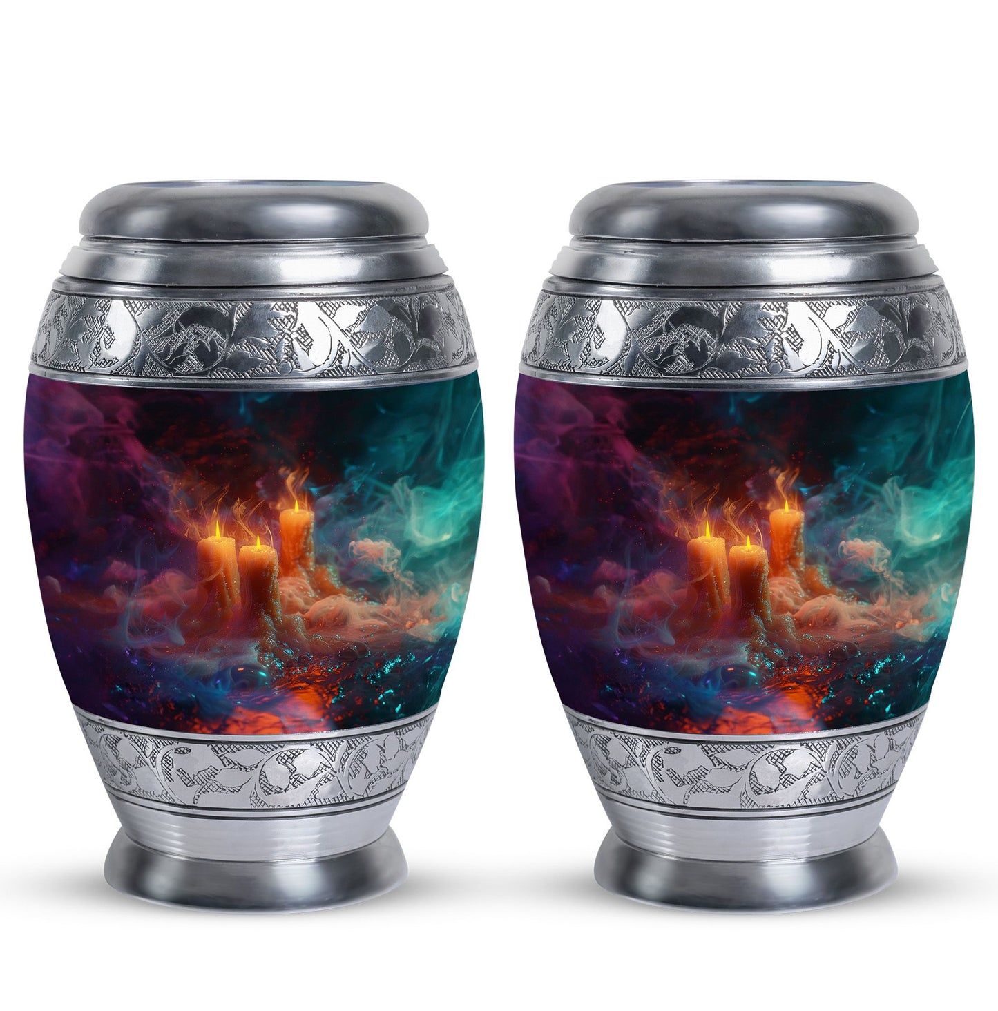 Personalized Candle Memorial Urn for Human Ashes - 10-inch, 200 cu in - Yatskia