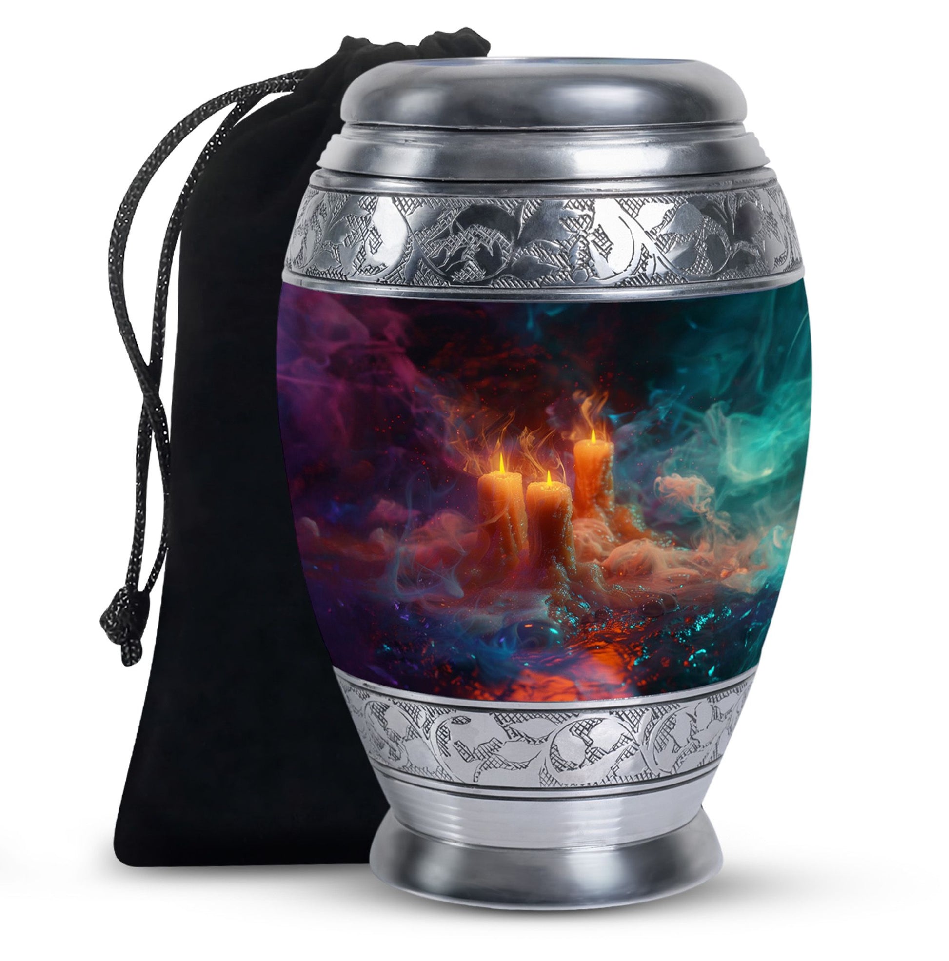 Mystic Vapor Candle Urn - Cosmic Candle Urn Large Memorial For Ashes