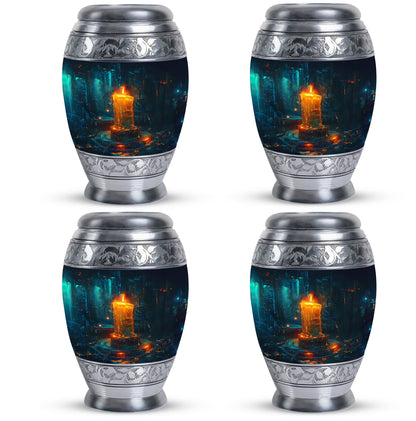 Personalized Candle Cremation Urn for Human Ashes - 10-inch, 200 cu in - Yatskia