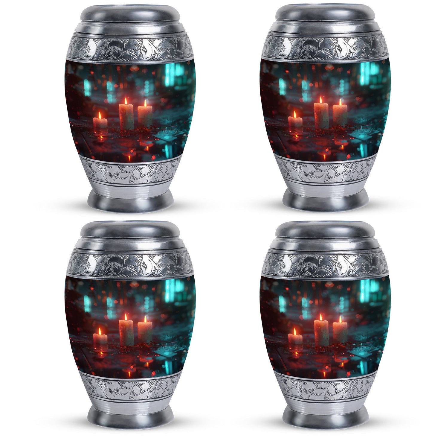 Personalized Candle Cremation Urn for Human Ashes - 10-inch, 200 cu in - Yatskia