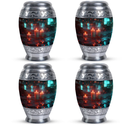 Personalized Candle Cremation Urn for Human Ashes - 10-inch, 200 cu in - Yatskia