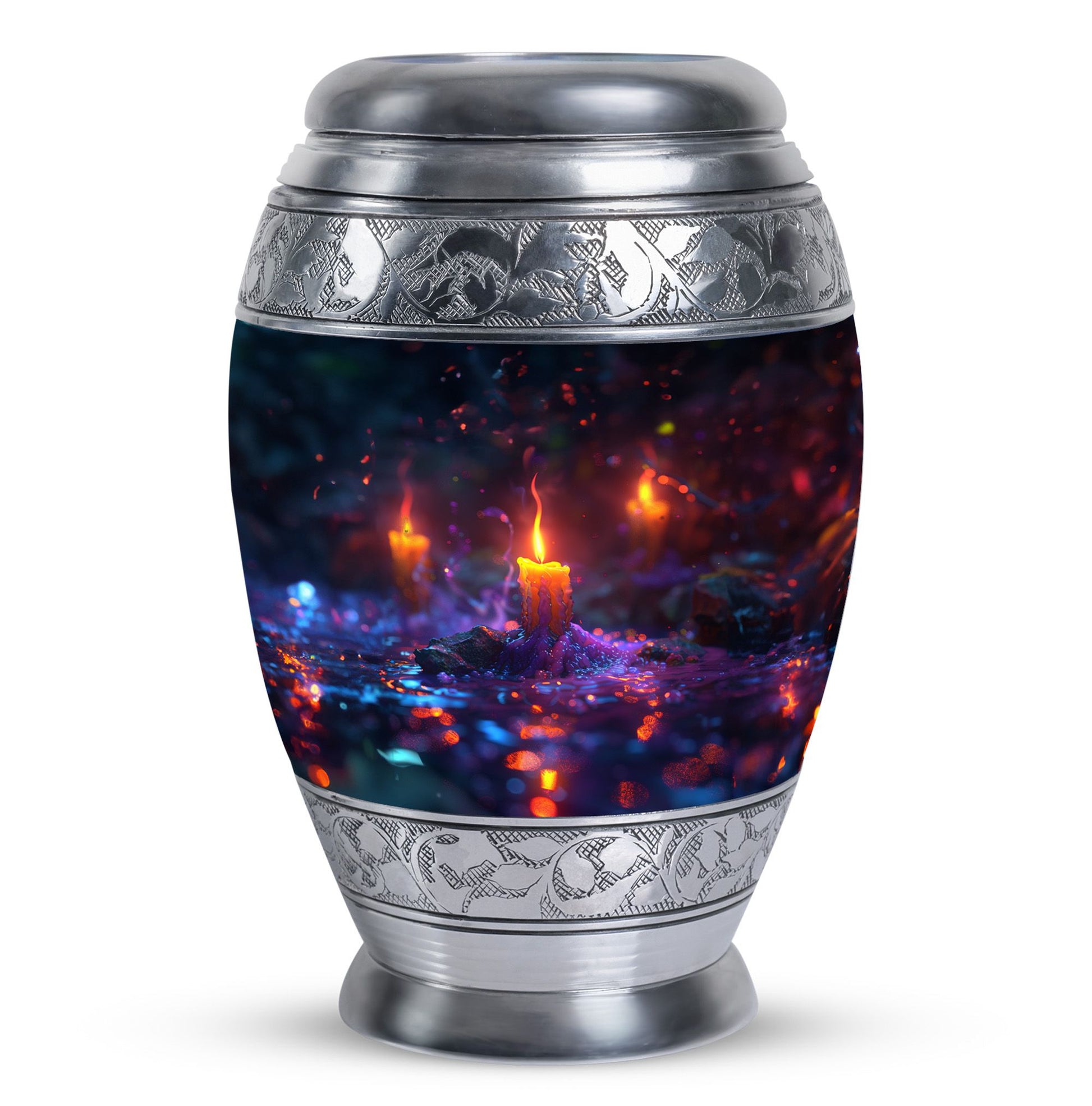 Mystically Glowing Candle Urns - Large Memorial Urns For Ashes