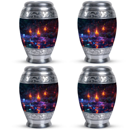 Personalized Candle Memorial Urn for Human Ashes - 10-inch, 200 cu in - Yatskia