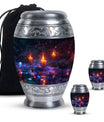 Mystically Glowing Candle Urns - Large Memorial Urns For Ashes