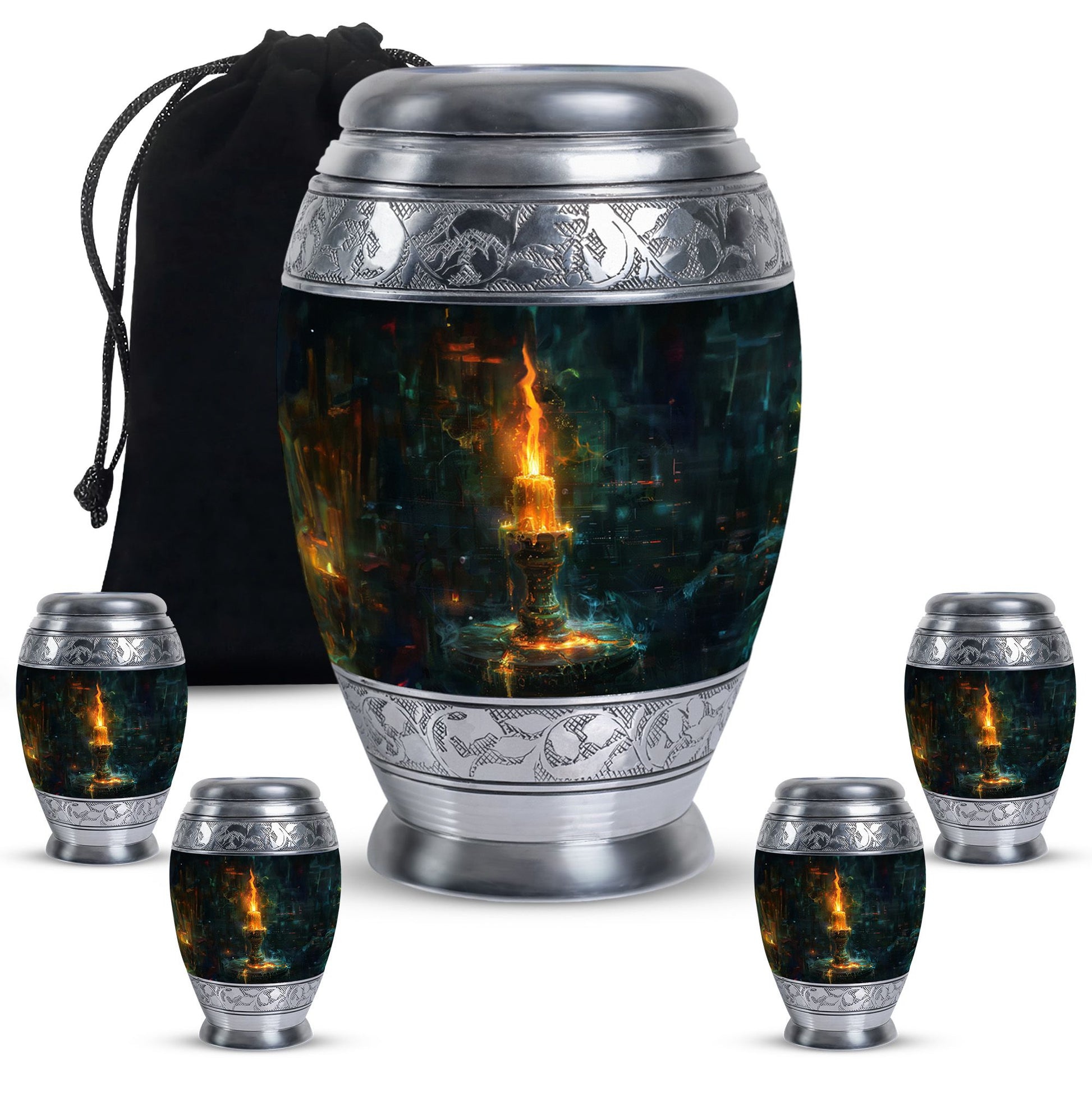 Mystical Candle Urn For Tribute - Candle Cremation Ashes Keepsake