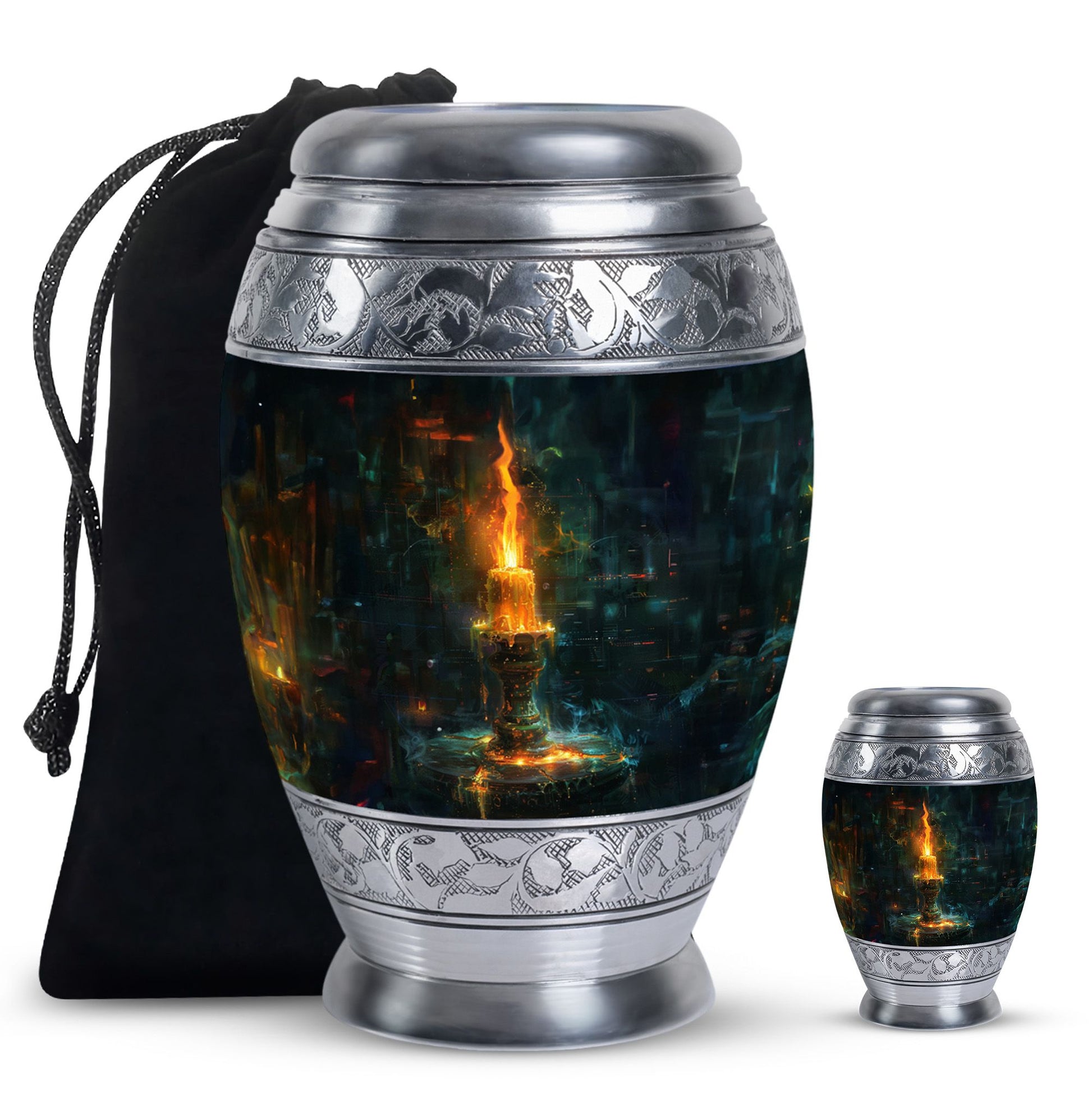 Mystical Candle Urn For Tribute - Candle Cremation Ashes Keepsake