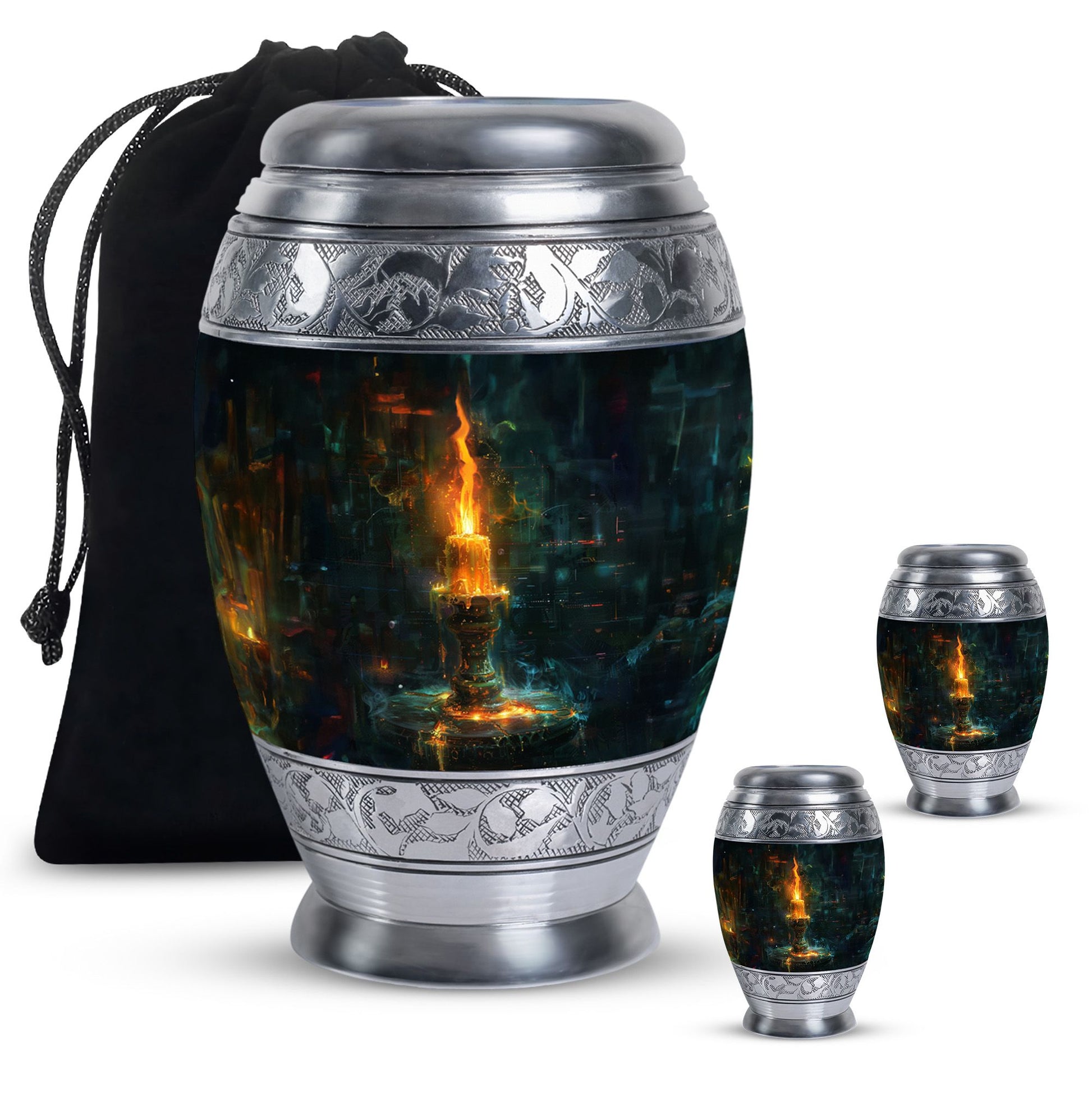 Mystical Candle Urn For Tribute - Candle Cremation Ashes Keepsake