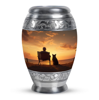 Personalized Pet Cremation Urn for Pet Ashes - 10-inch, 200 cu in - Yatskia