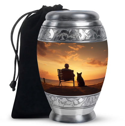 Personalized Pet Cremation Urn for Pet Ashes - 10-inch, 200 cu in - Yatskia