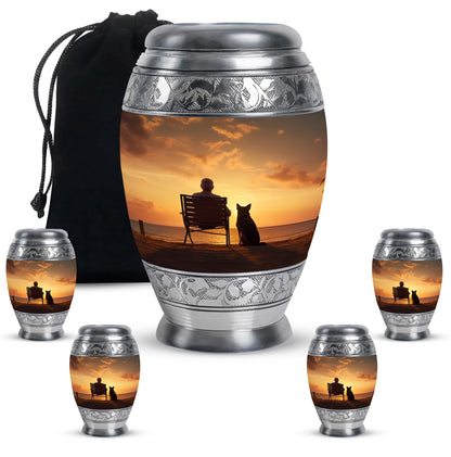 Personalized Pet Cremation Urn for Pet Ashes - 10-inch, 200 cu in - Yatskia