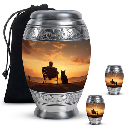Personalized Pet Cremation Urn for Pet Ashes - 10-inch, 200 cu in - Yatskia