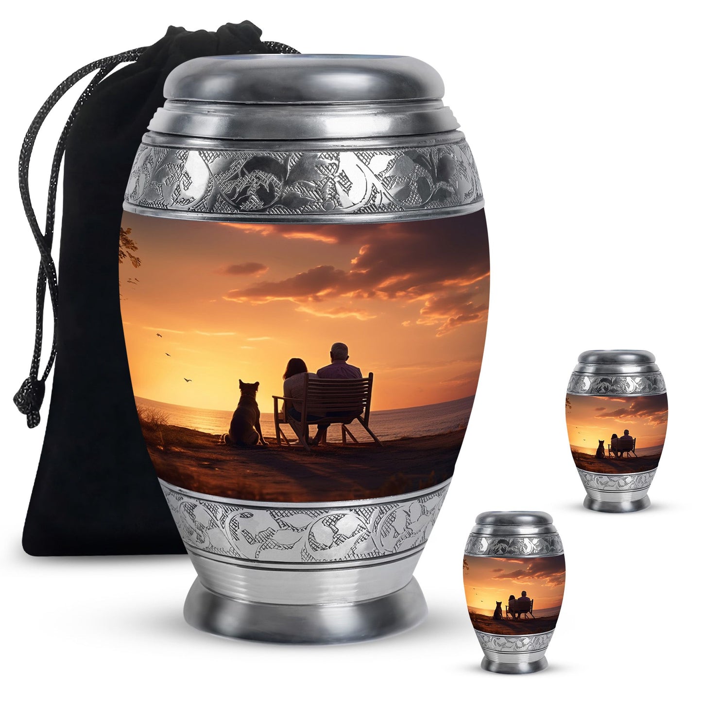Personalized Pet Keepsake Urn for Pet Ashes - 10-inch, 200 cu in - Yatskia