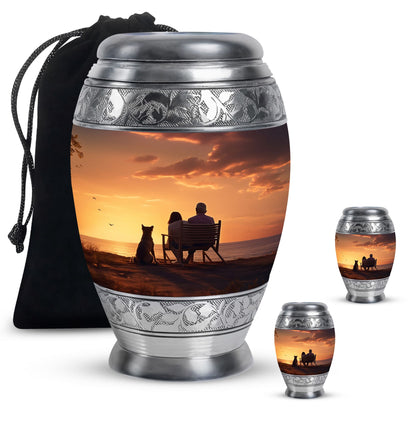 Personalized Pet Keepsake Urn for Pet Ashes - 10-inch, 200 cu in - Yatskia