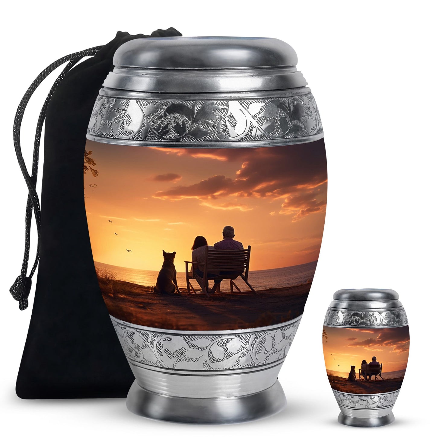 Personalized Pet Keepsake Urn for Pet Ashes - 10-inch, 200 cu in - Yatskia