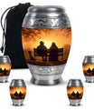 Old Couple On A Bench - Couple Urn For Memorial Ashes Cremation