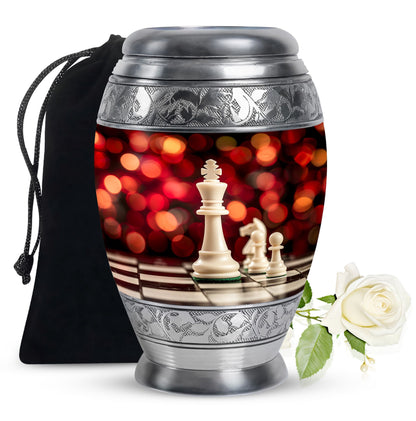 White Personalized Bird Cremation Urn for Human Ashes - 10-inch, 200 cu in - Yatskia