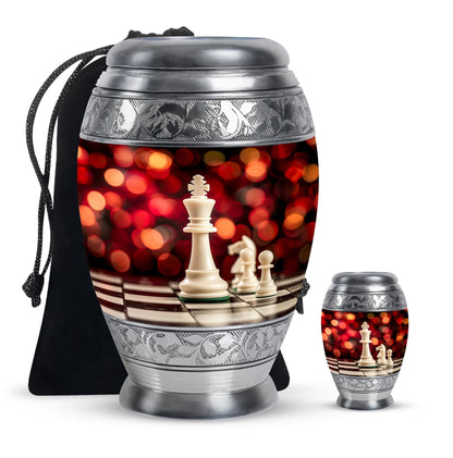 White Personalized Bird Cremation Urn for Human Ashes - 10-inch, 200 cu in - Yatskia