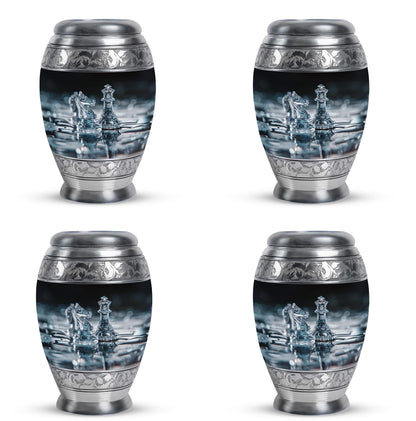 Personalized Chess Keepsake Urn for Human Ashes - 3-inch, 200 cu in - Yatskia