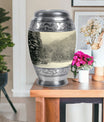 Snowflakes Urn For Ashes Female Memorial, Funeral Shape Urn