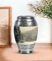 Snowflakes Urn For Ashes Female Memorial, Funeral Shape Urn