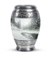 Snowflakes Urn For Ashes Memorial, Funeral Cremation Urn For Ashes