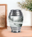 Snowflakes Urn For Ashes Memorial, Funeral Cremation Urn For Ashes