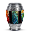 Stained Glass Urn For Ashes Memorial, Funeral Shape Urn