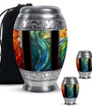 Stained Glass Urn For Ashes Memorial, Funeral Shape Urn